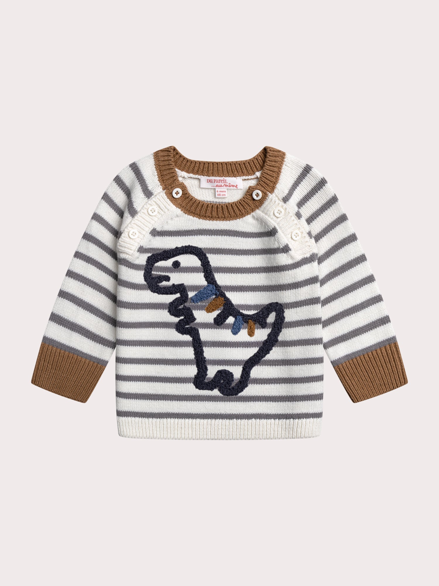 Sweat Garçon F&F 2-3 Ans – Bleu, Coton, Motif Dino Expert (occasion, Marque Au Dos)