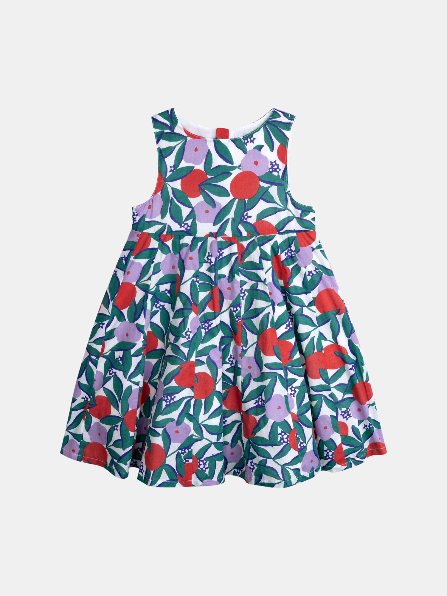 Robe sans manches à imprimé floral pour fille