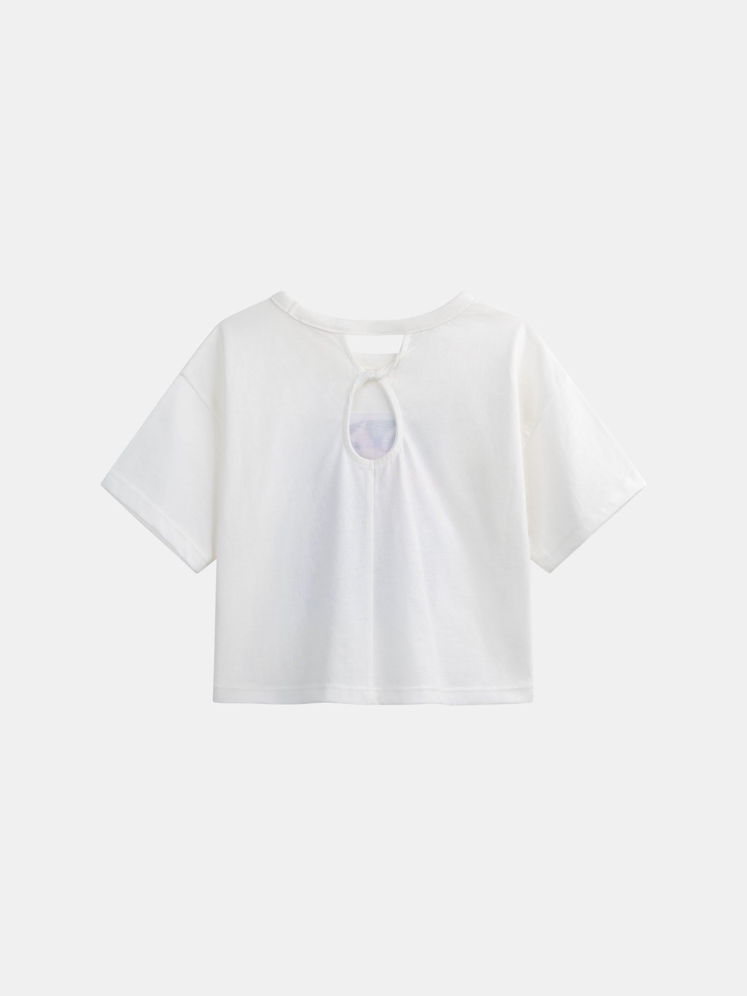 T-shirt écru animation toucan pour fille