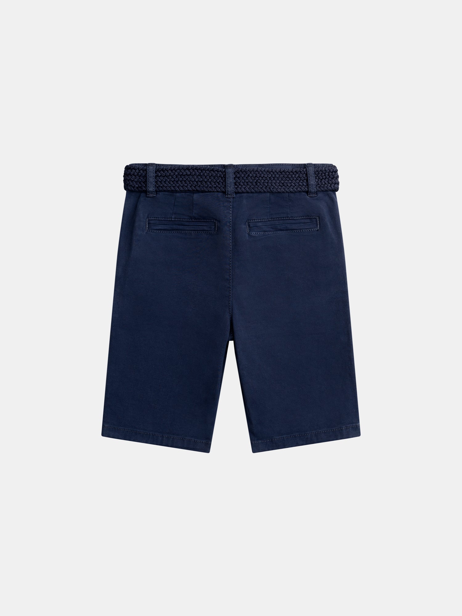 Bermuda bleu foncé avec ceinture pour garçon