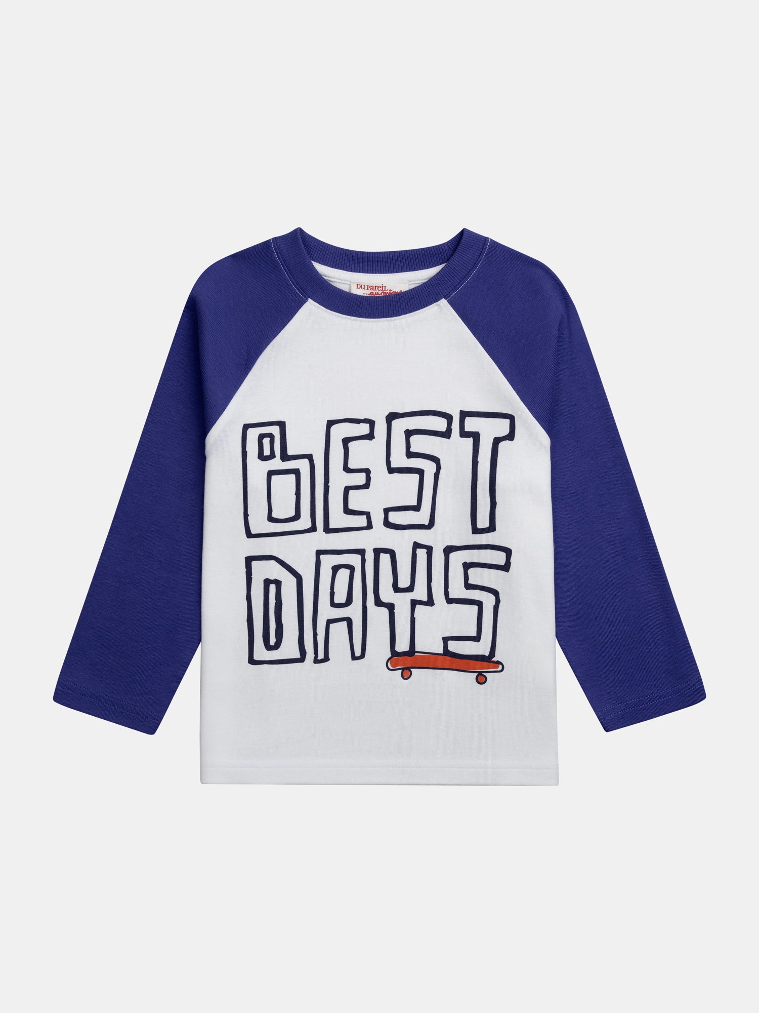 T-shirt Rayé Manches Longues FatFace Pour Garçon – Bleu/gris, 10-11 Ans