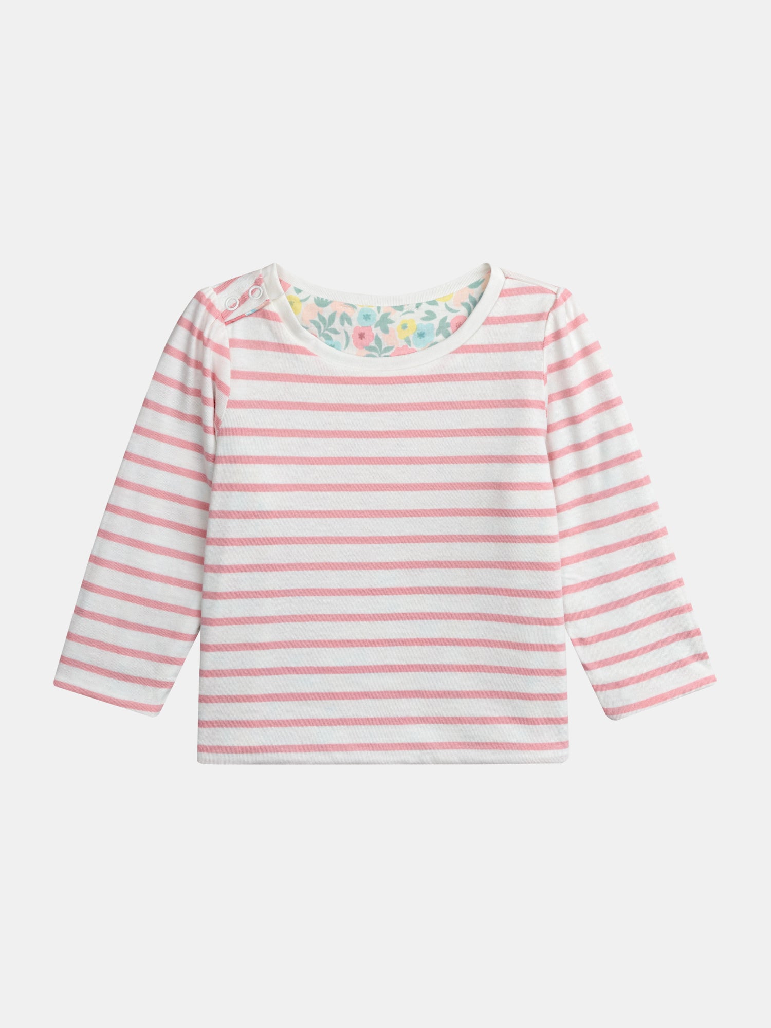 T-shirt réversible motif fleurs pastel pour bébé fille