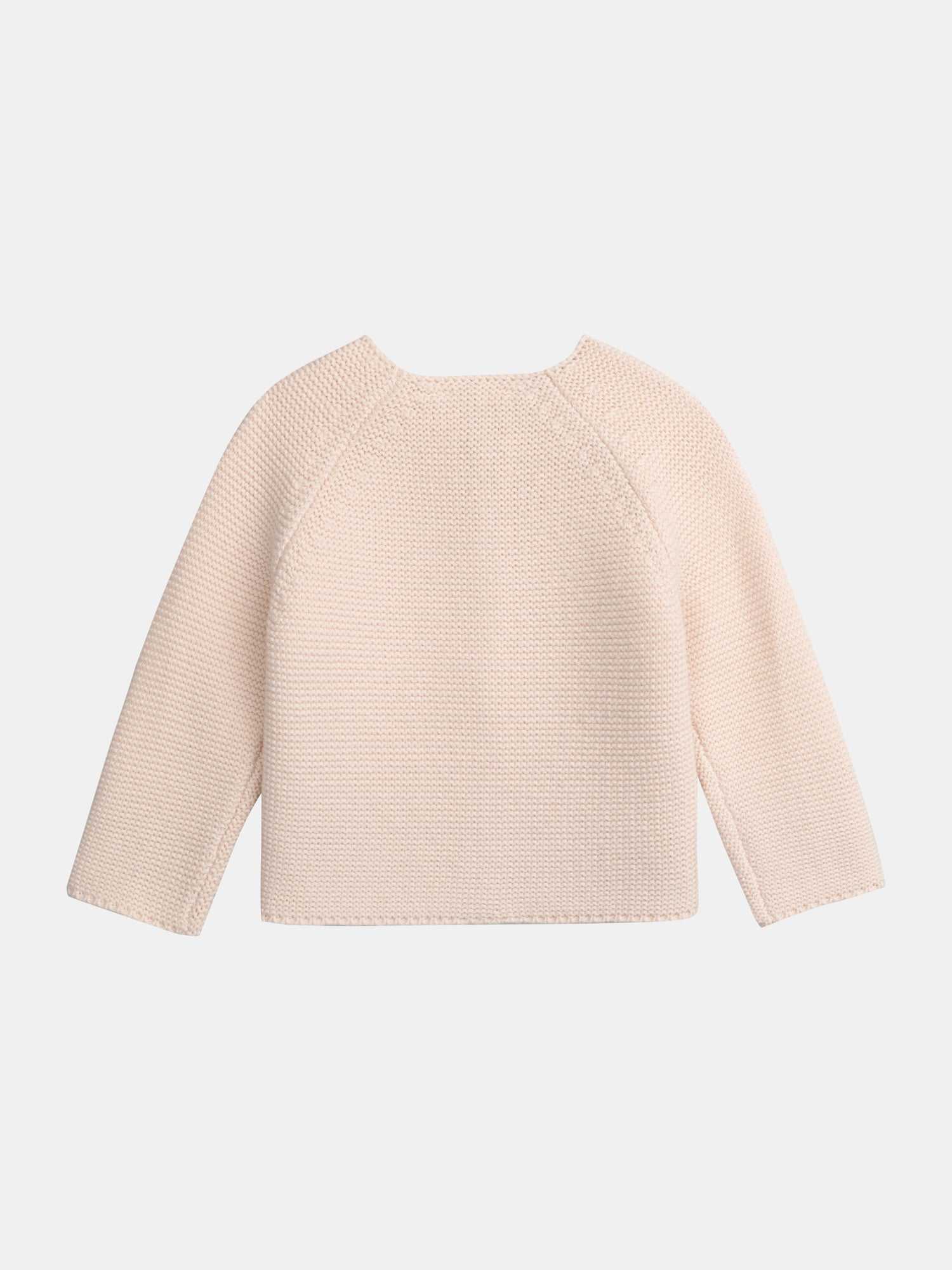 Cardigan en tricot rose poudré pour bébé fille