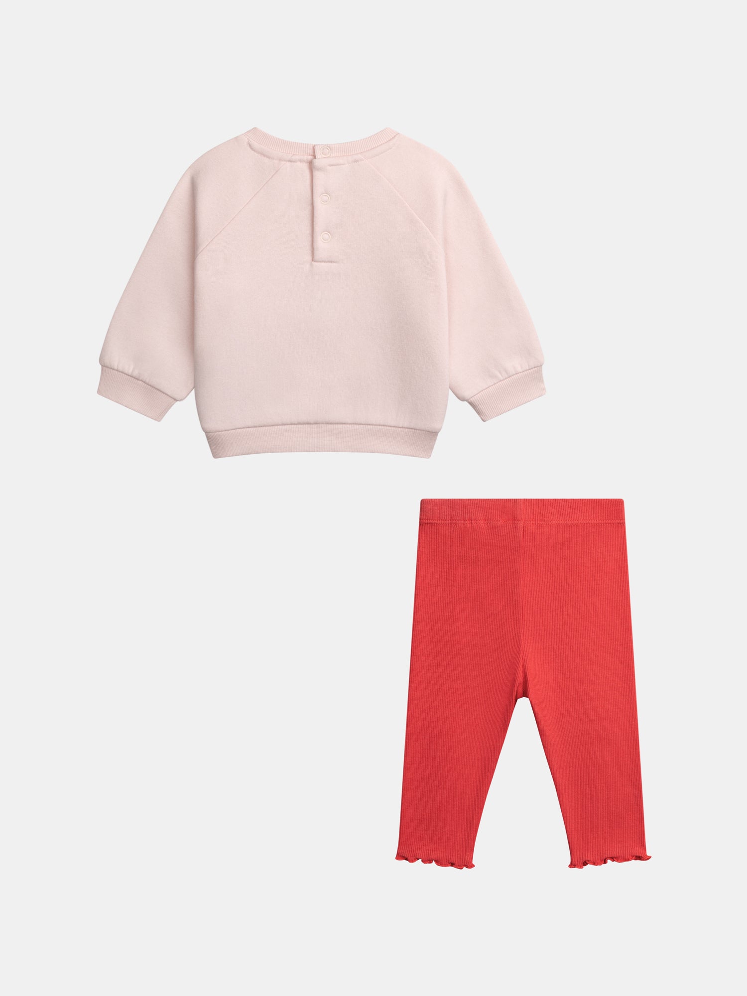 Ensemble motif cœur pour bébé fille