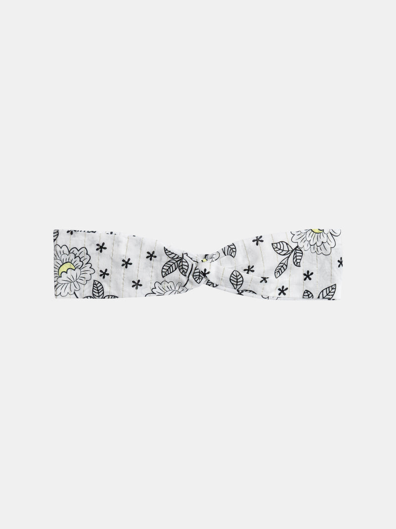 Bandeau imprimé fleurs pour bébé fille