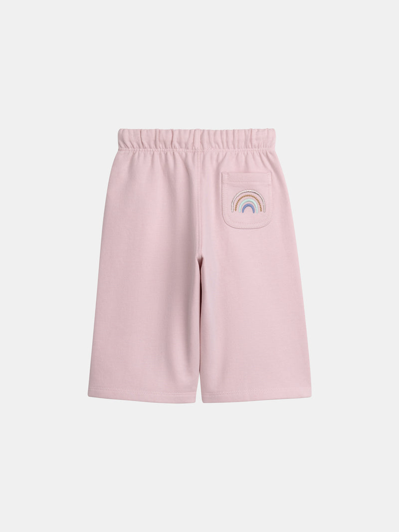 Ensemble sweat et pantalon rose "RAINBOW" pour bébé fille