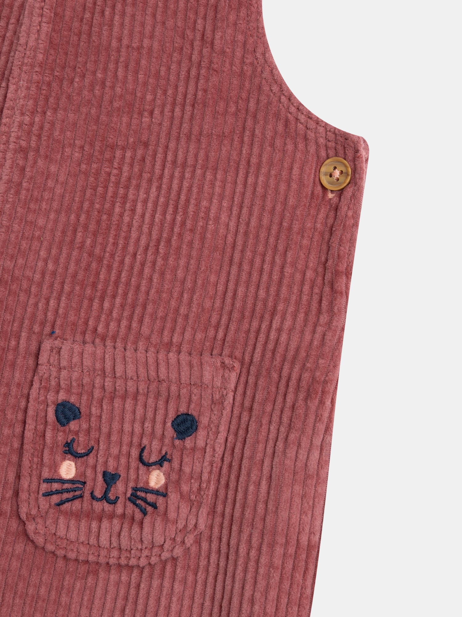 Salopette rose "Wild Campus" pour bébé fille