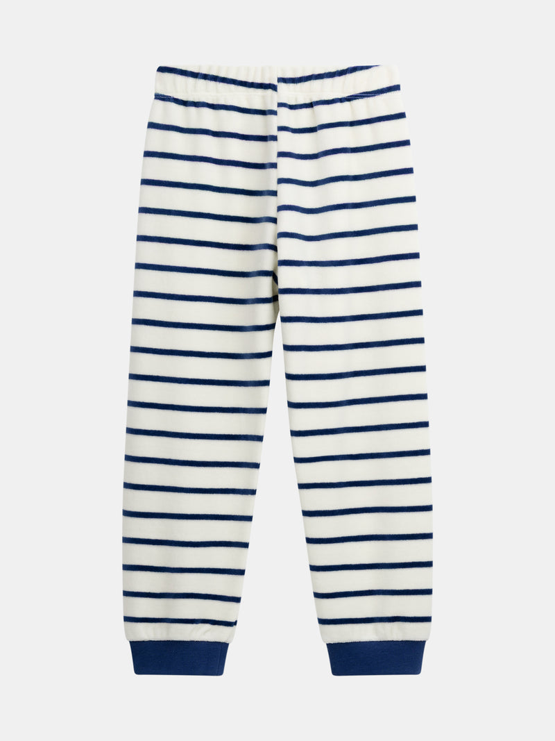 Pyjama 2 pièces en velours phosphorescent "Cool Academic " pour enfant garçon