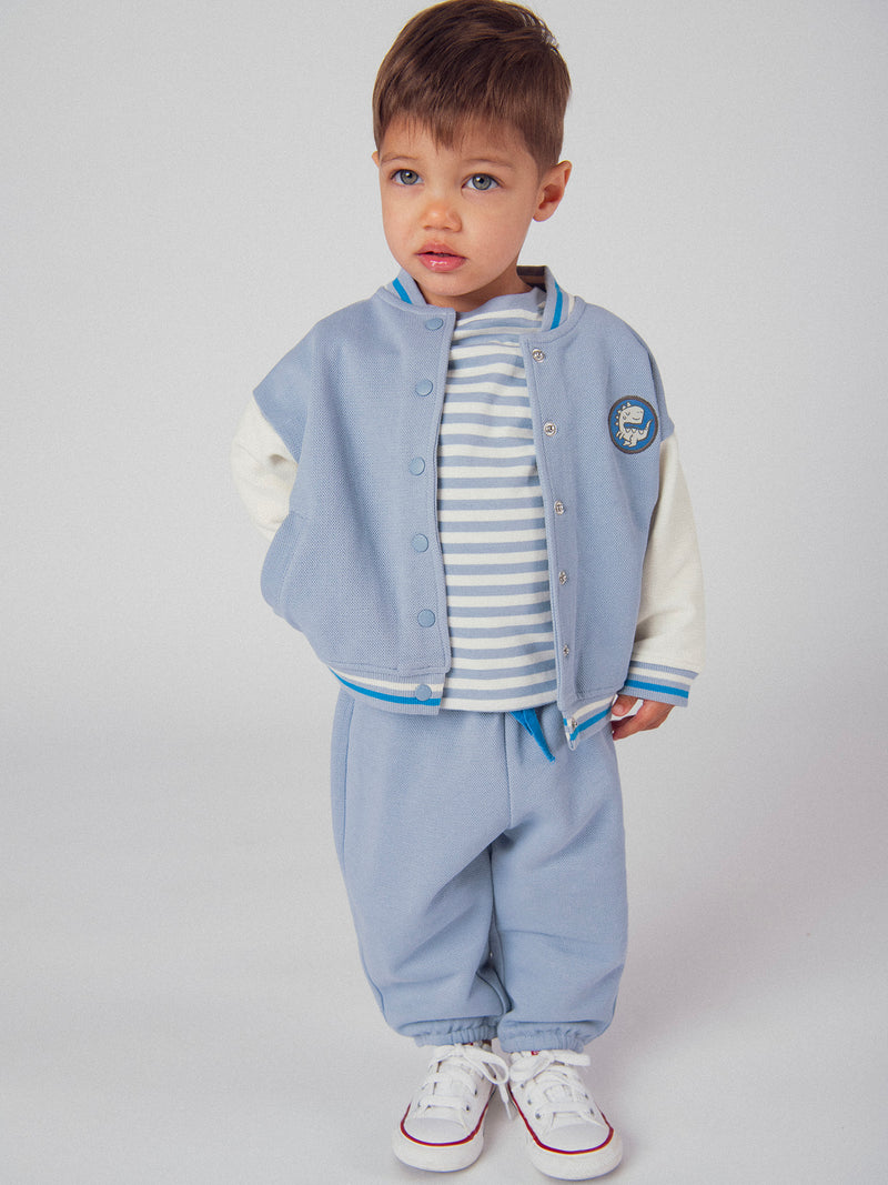 Cardigan style teddy bicolore pour bébé garçon