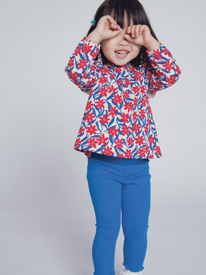Ensemble tunique fleurie et legging pour bébé fille
