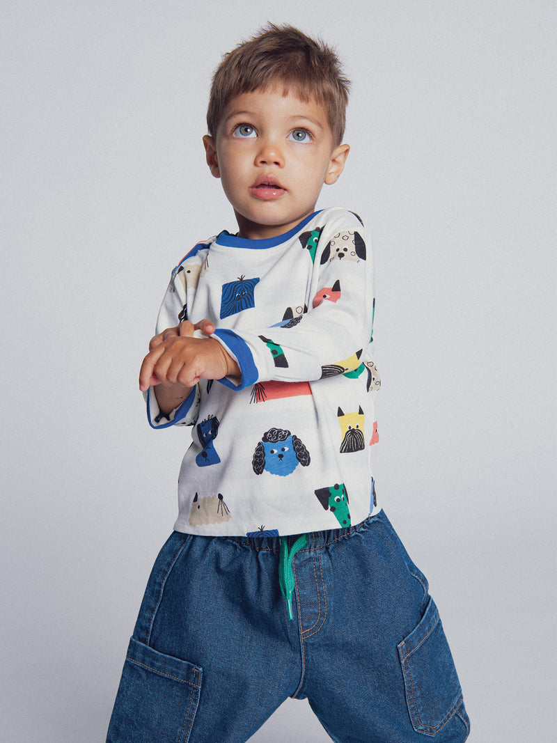T-shirt réversible "ARTY SCHOOL" pour bébé garçon