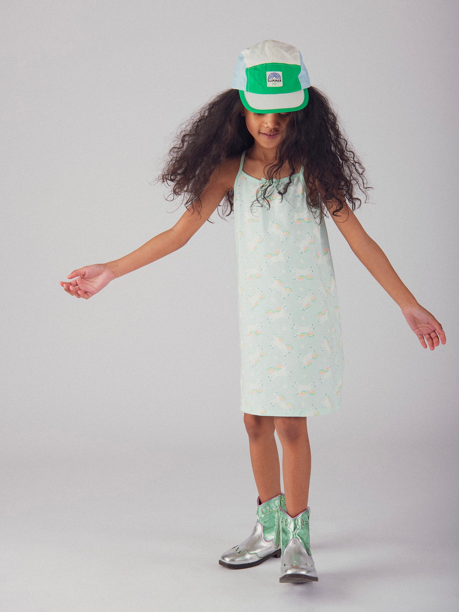 Robe de nuit phosphorescente imprimé "Licornes Magiques" pour enfant fille