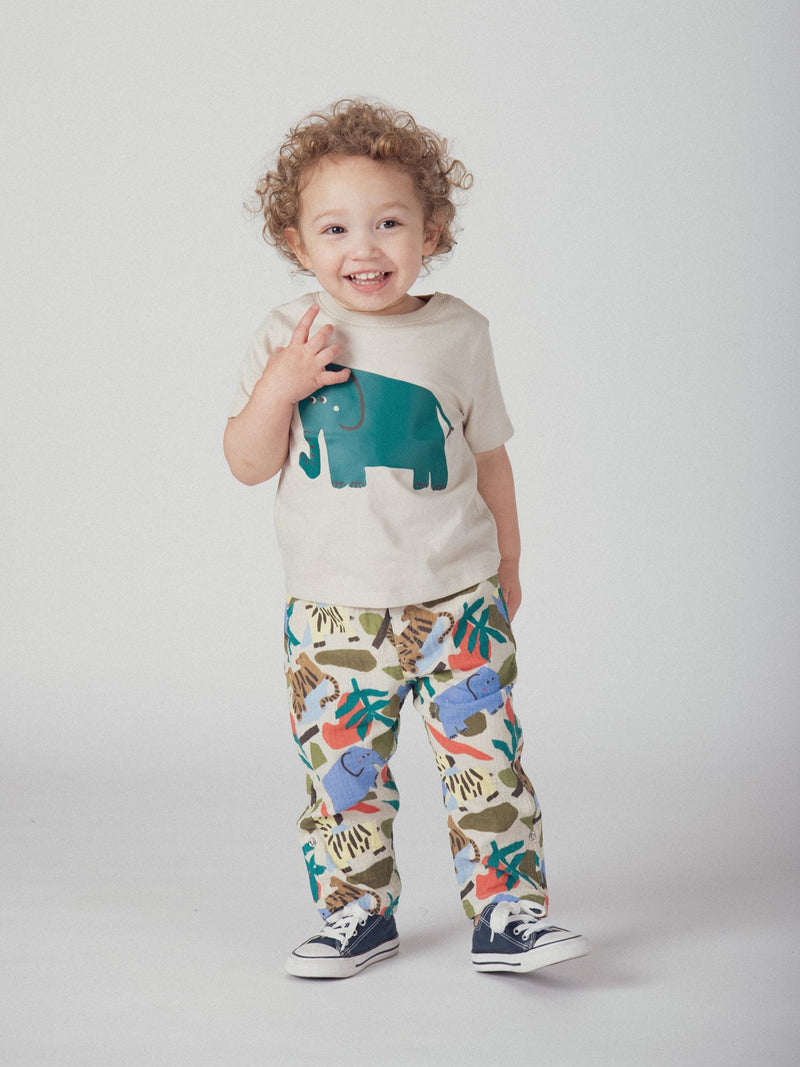 Tee-shirt sable à motif "Éléphant" pour bébé garçon