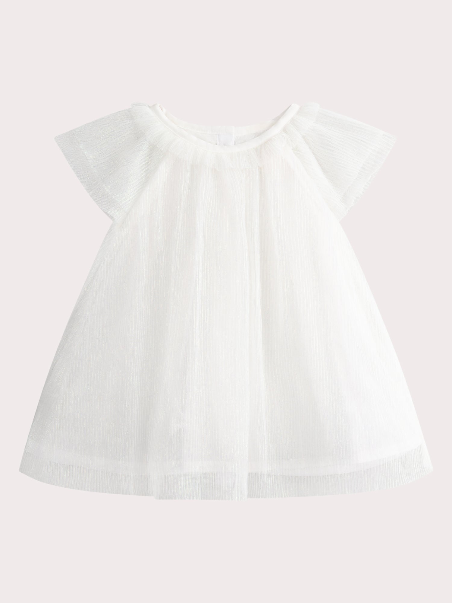 Robe blanche pour bébé fille