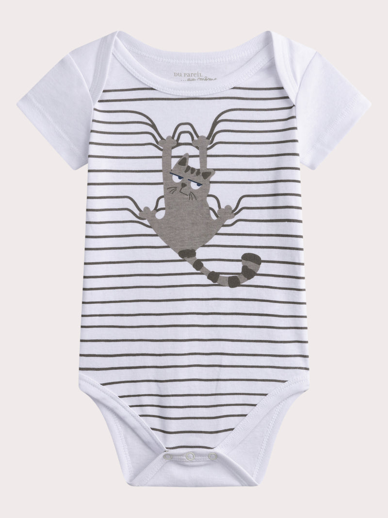 Body chat lot de 2 pour bébé garçon
