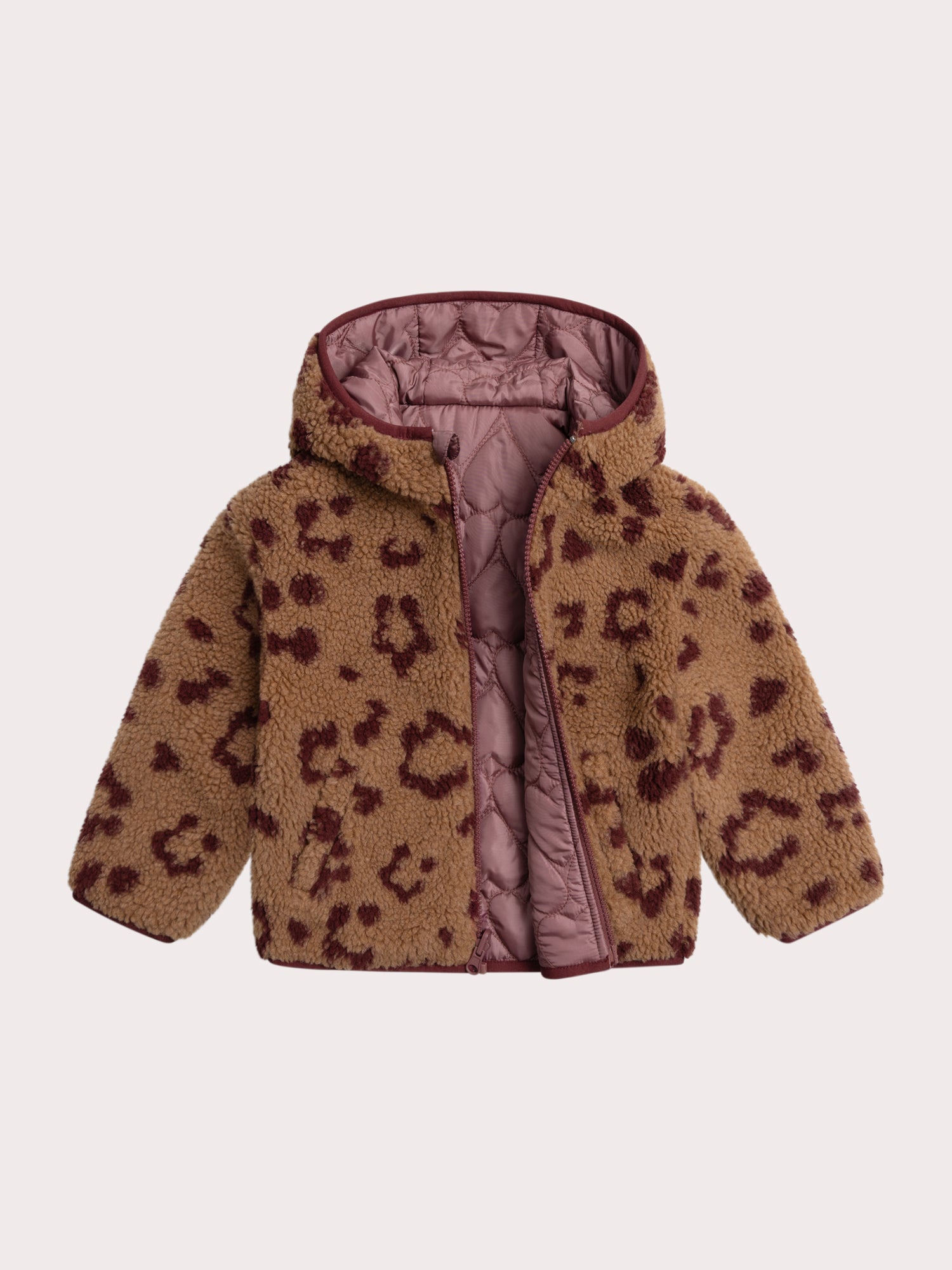 Veste réversible léopard