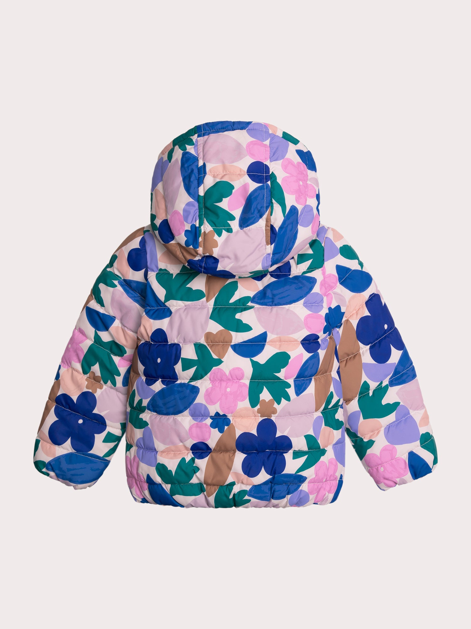 Doudoune lilas imprimée réversible