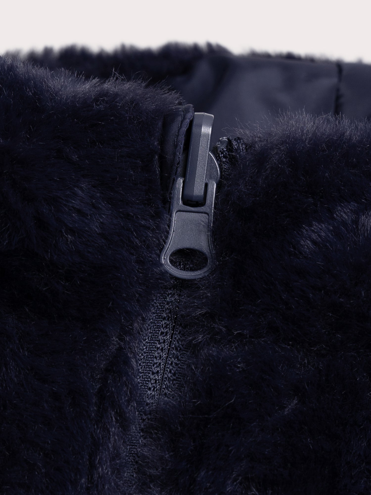Manteau réversible bleu foncé