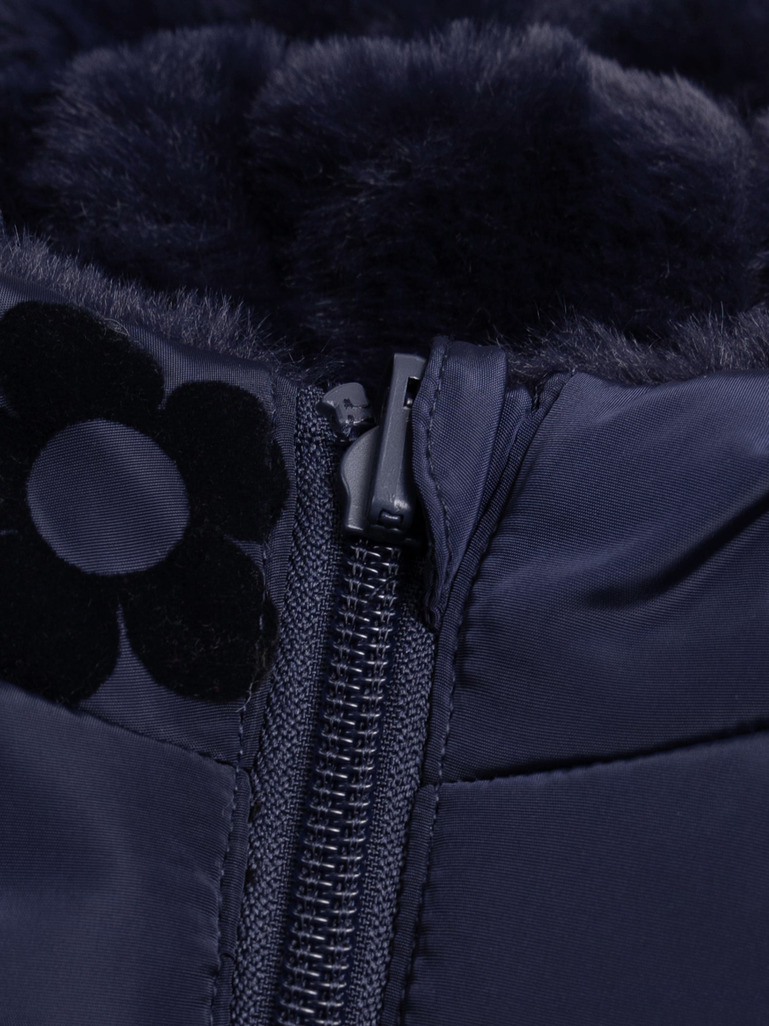 Manteau réversible bleu foncé