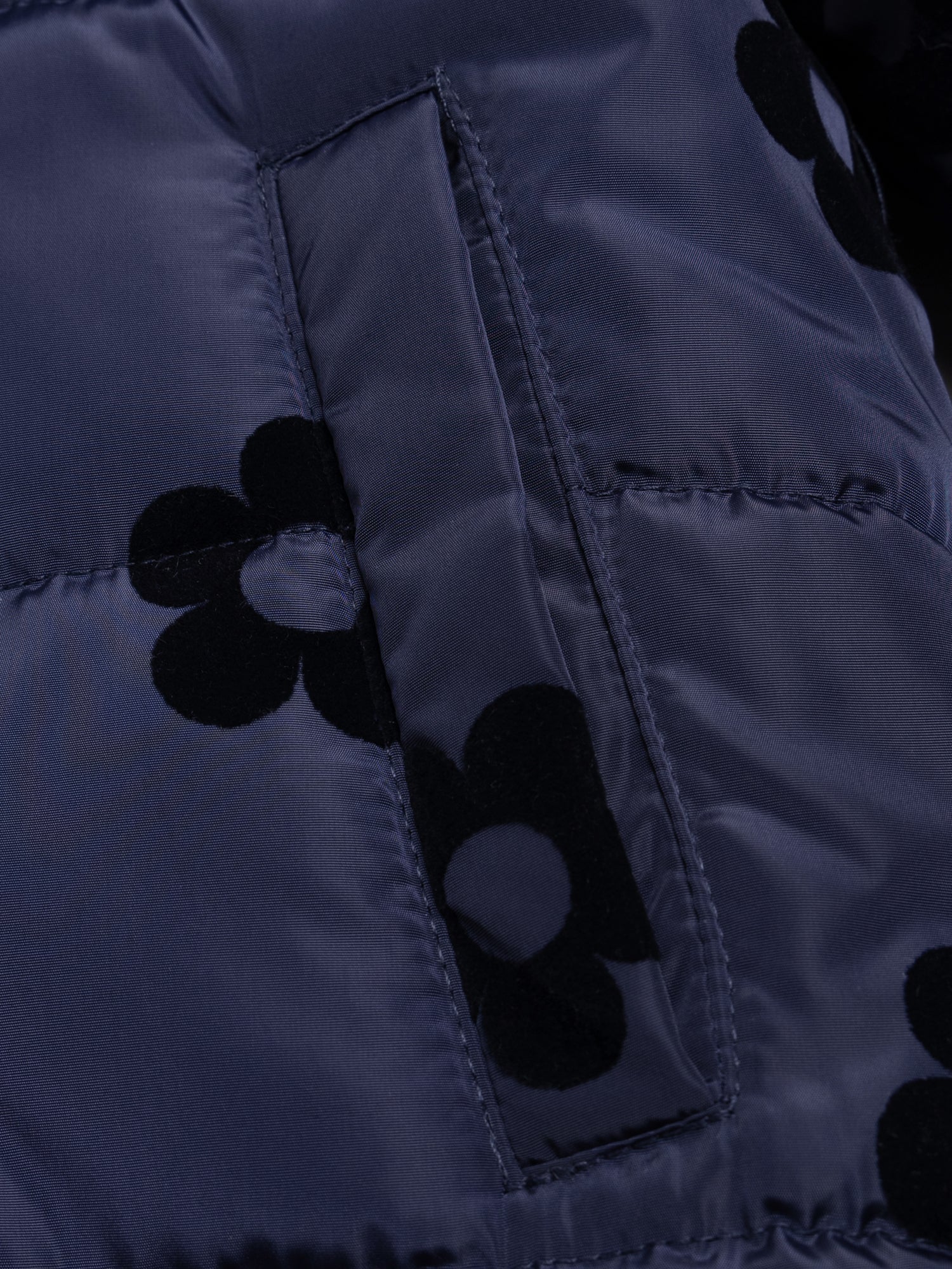 Manteau réversible bleu foncé