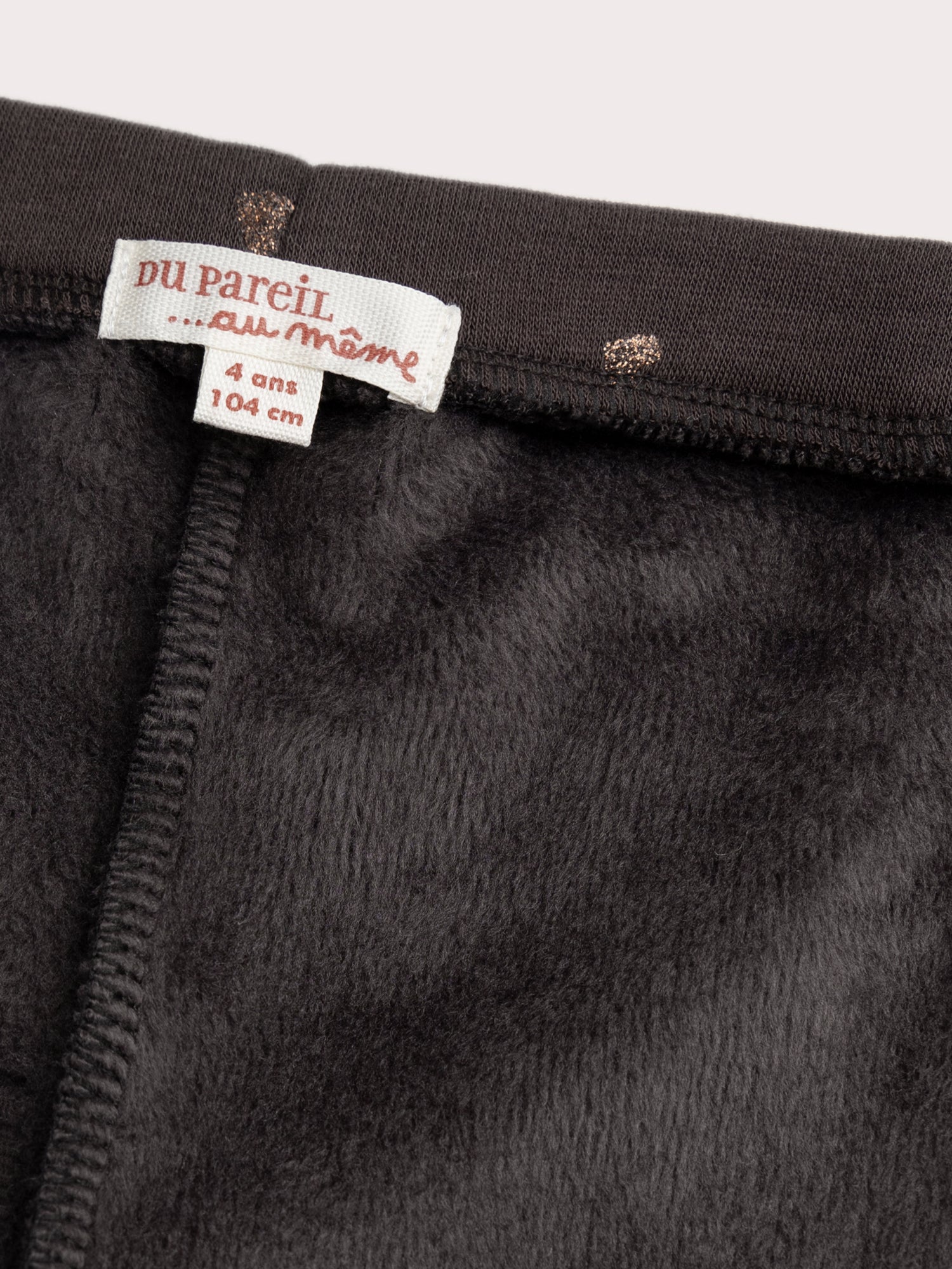 Legging imprimé coeur pailleté