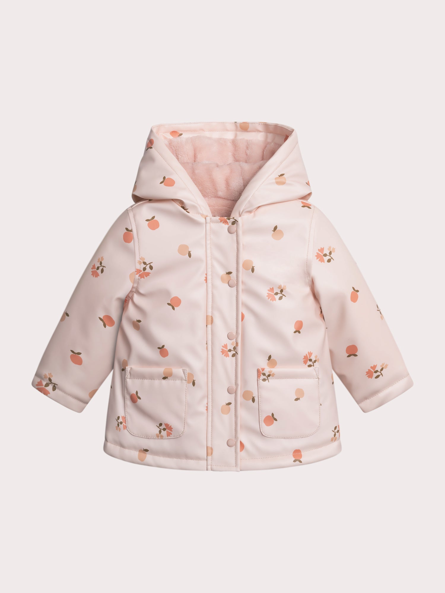 Imperméable doublé chaud pour bébé fille