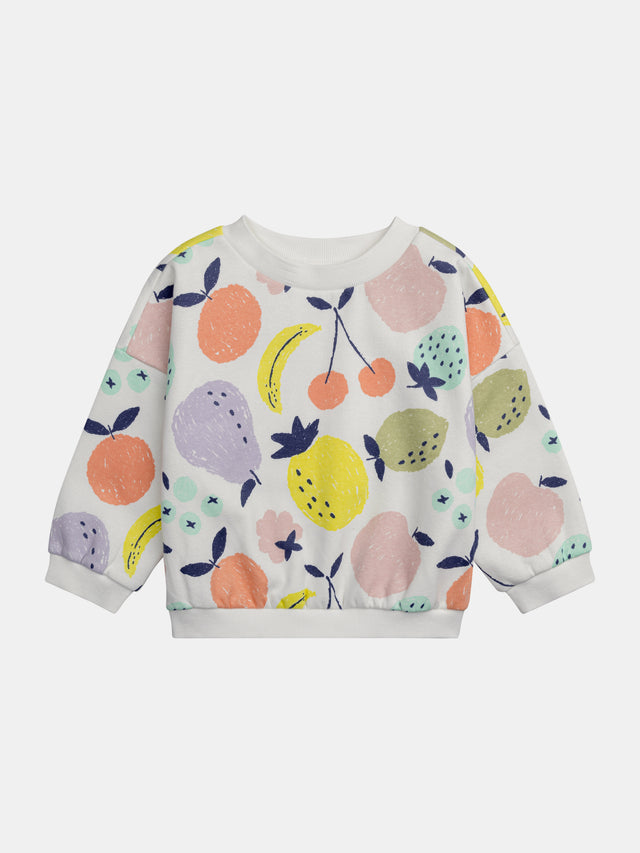 Sweat imprimé fruits pour fille