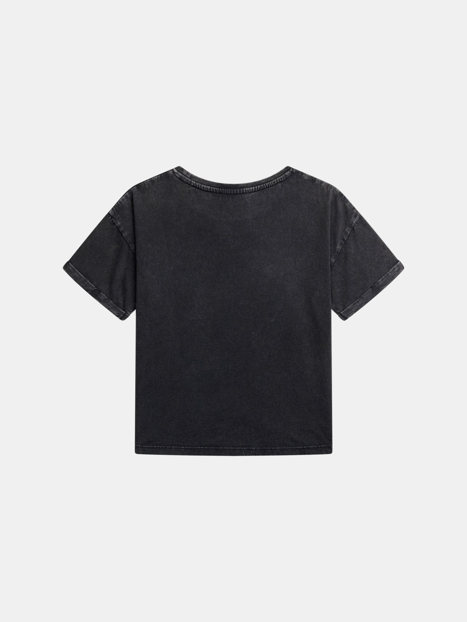 T-shirt gris foncé animation licorne pour fille