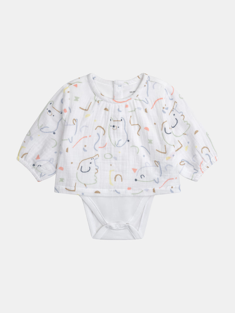 Ensemble body 2 en 1 et legging mixte de naissance