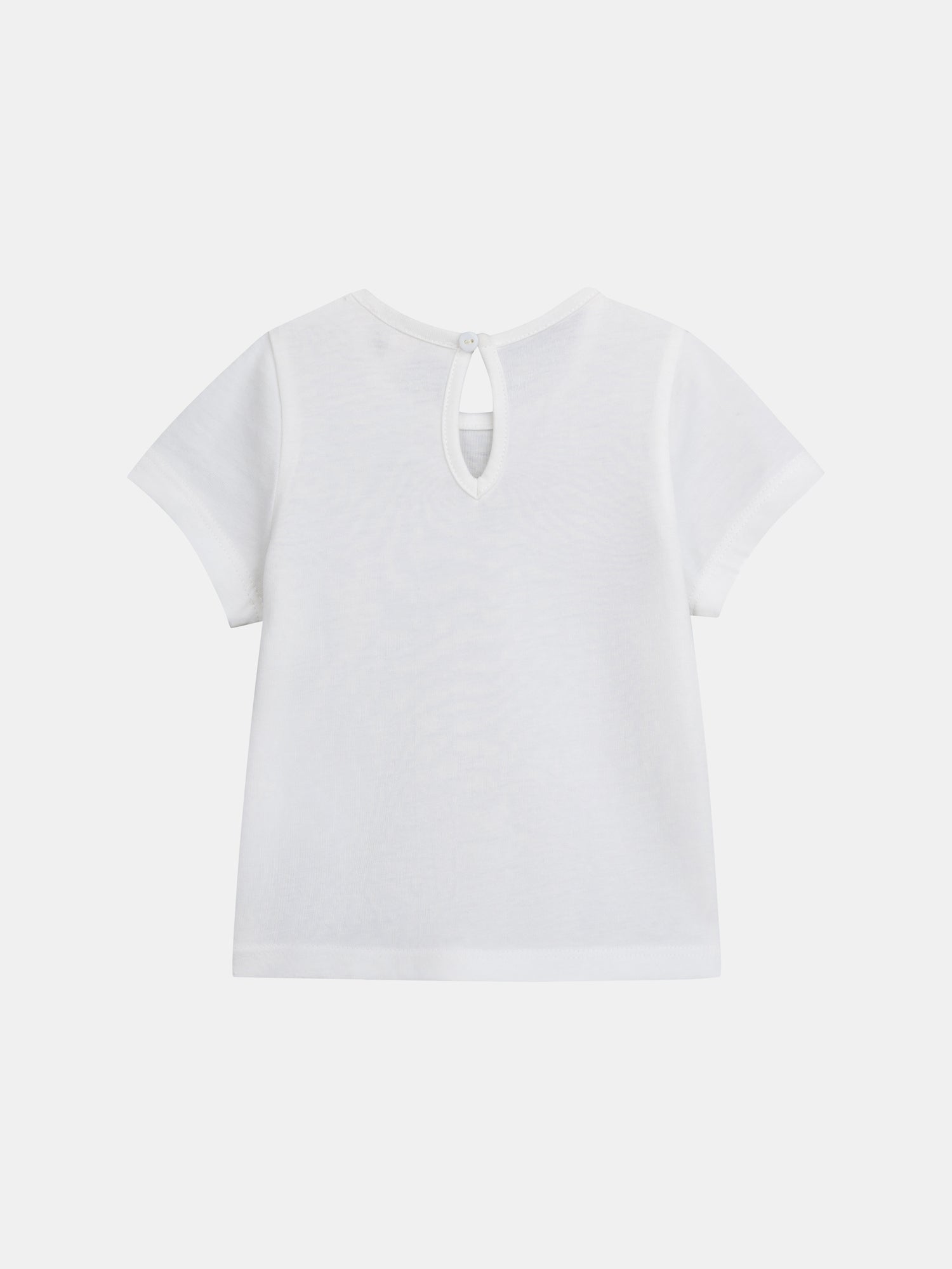 Tee-shirt écru avec imprimé "Monde Marin" pour bébé fille