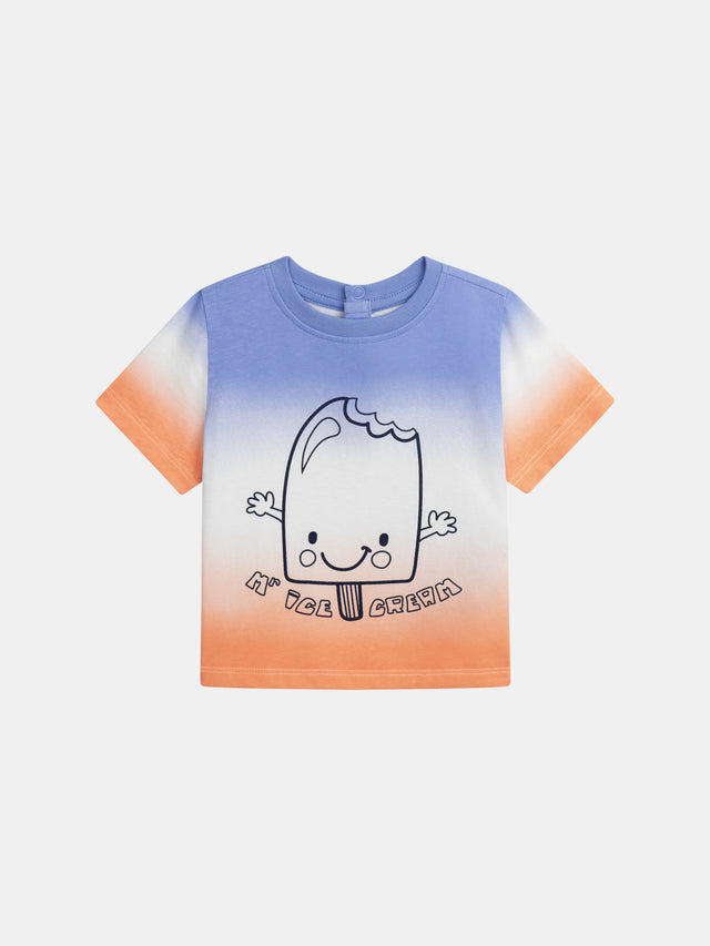 Tee-shirt "Tie and Dye" à motif glace pour bébé garçon