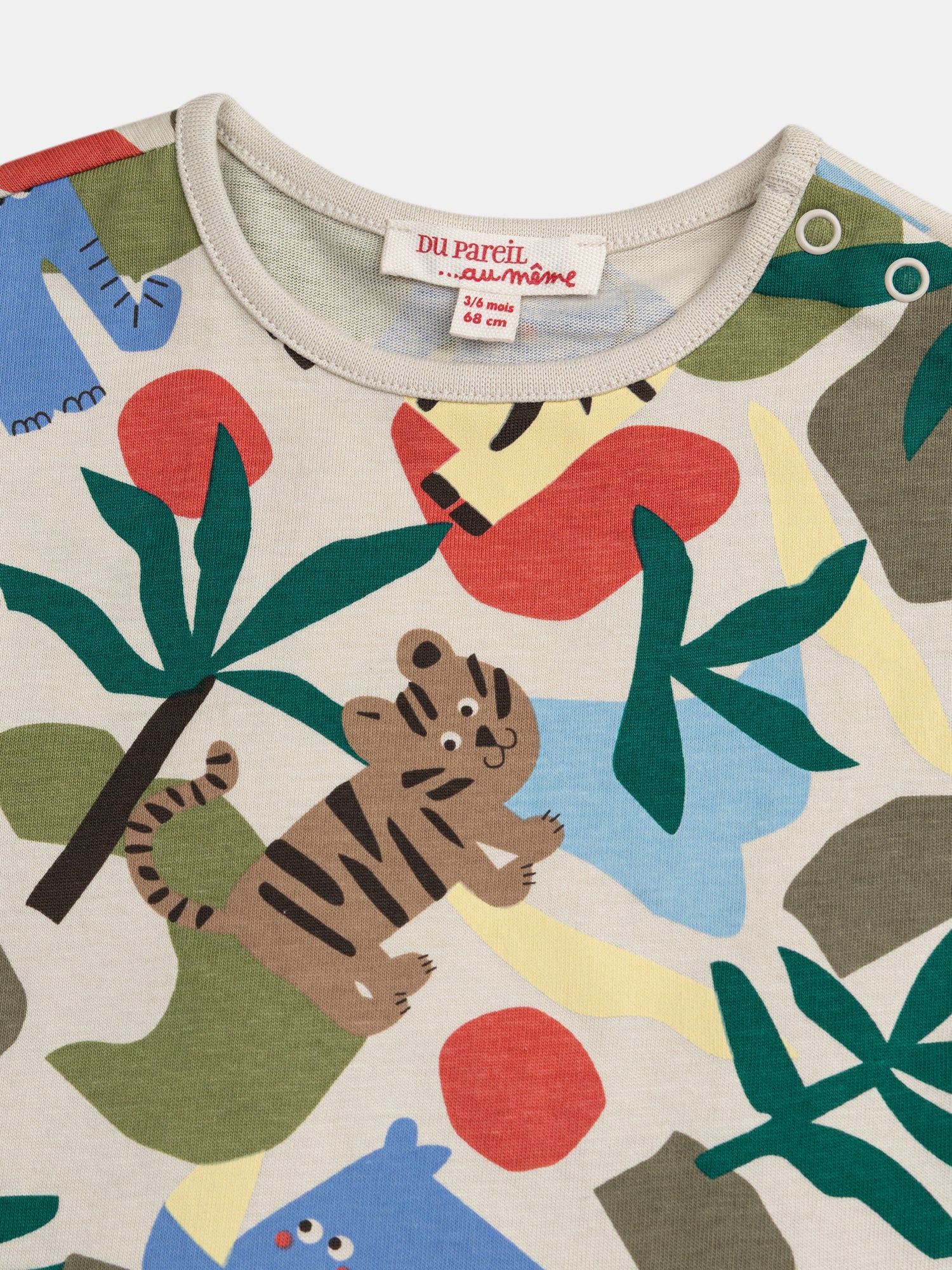 Combinaison multicolore à imprimé savane pour bébé garçon