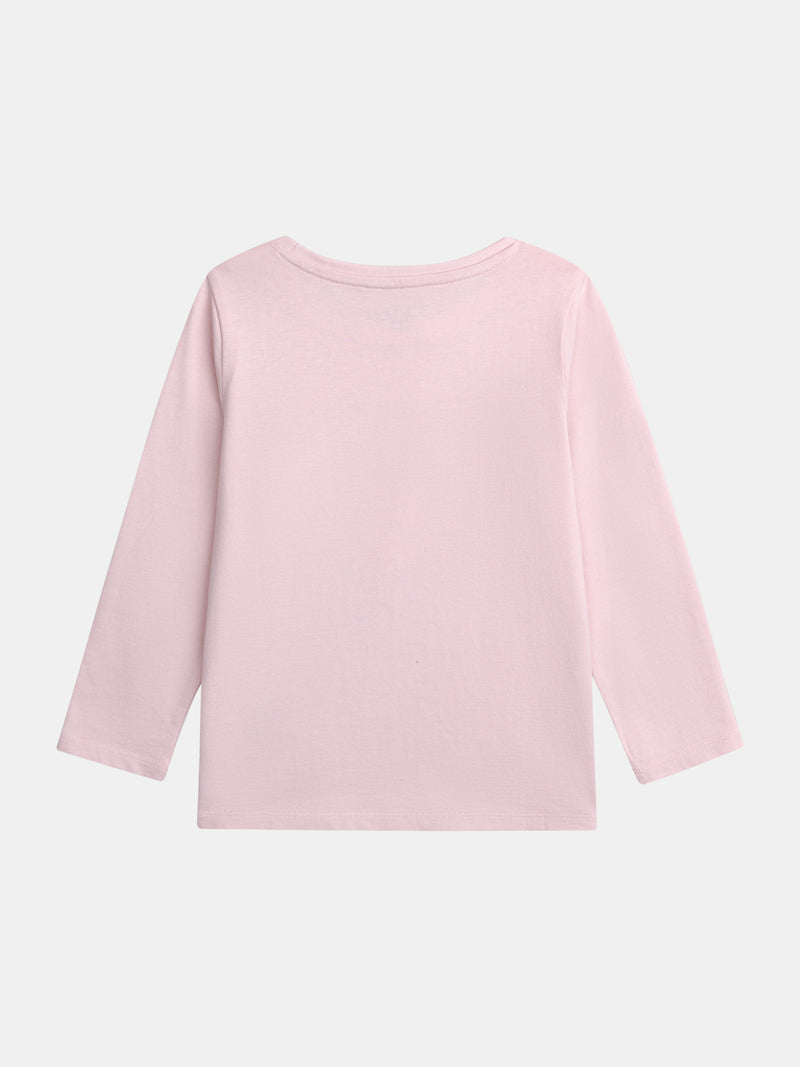Pyjama long rose  "Hello Sunshine" pour enfant fille