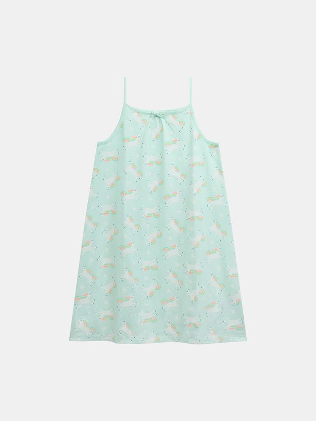 Robe de nuit phosphorescente imprimé "Licornes Magiques" pour enfant fille