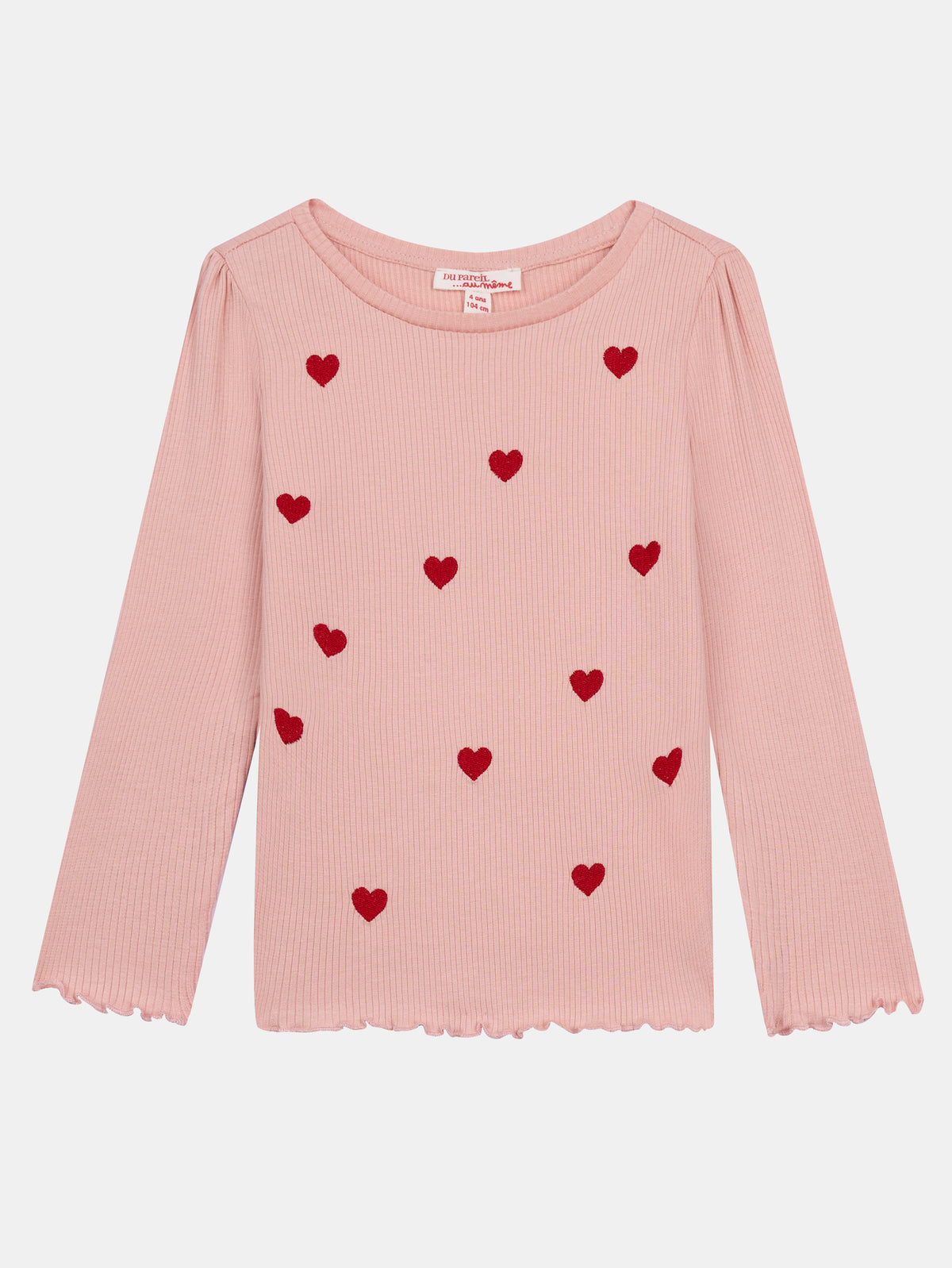 Tee Shirt Manches Longues Rose