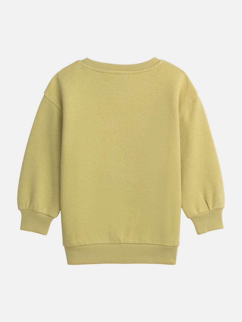 Sweat vert à animation tigre pour garçon