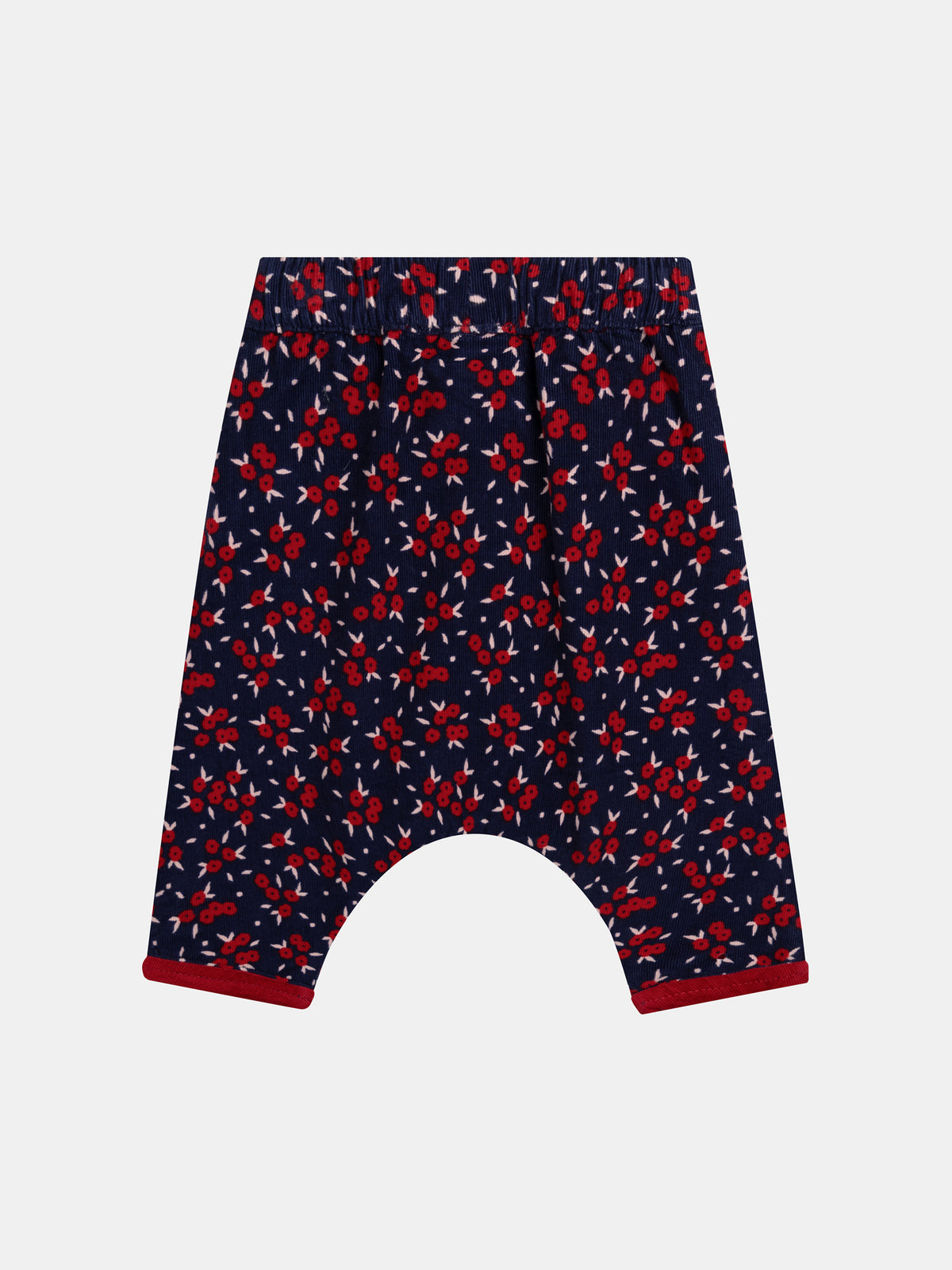 Pantalon réversible en velours côtelé pour bébé fille