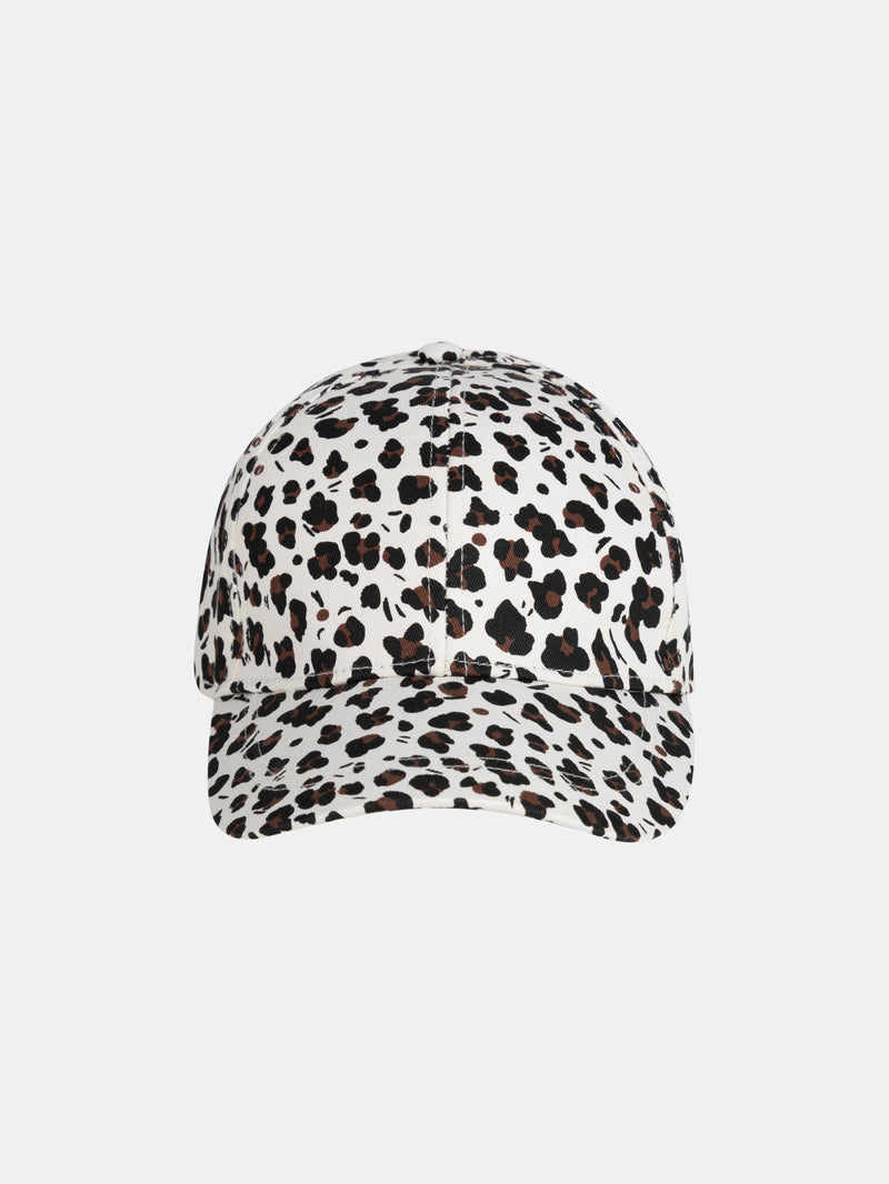 Casquette imprimé léopard pour fille