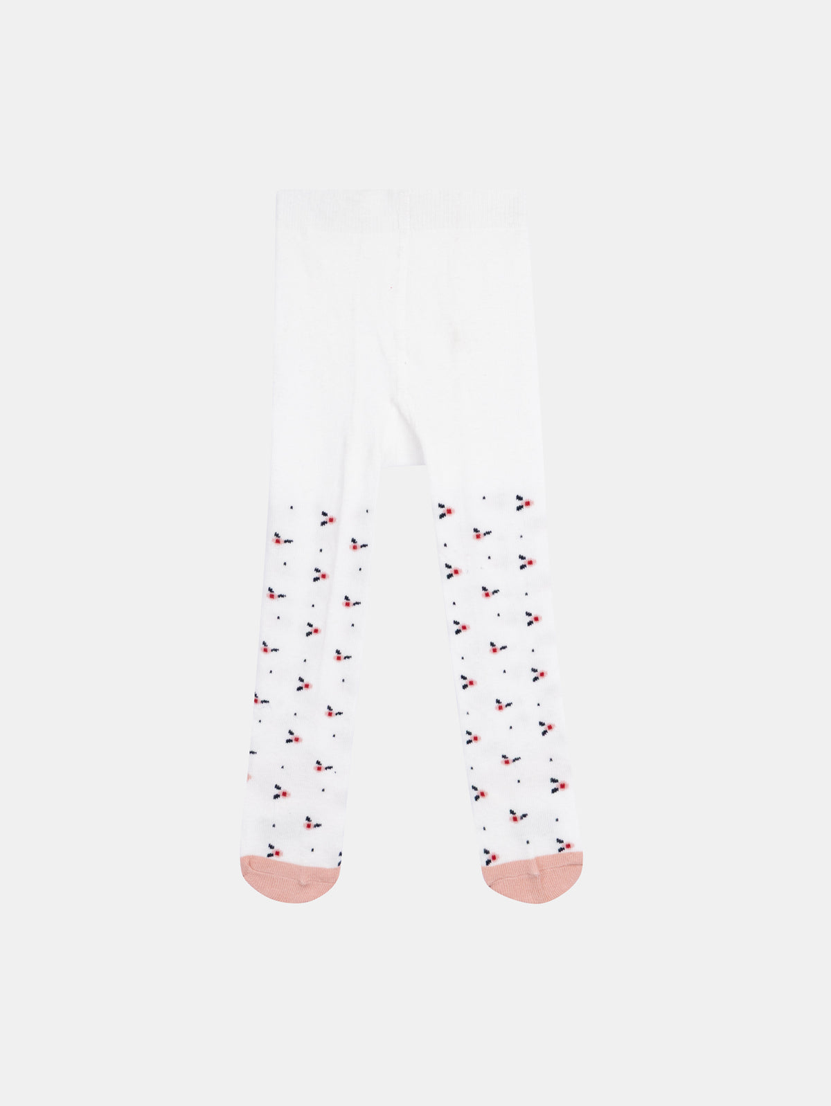 Collant rose à motif fleurs pour bébé fille