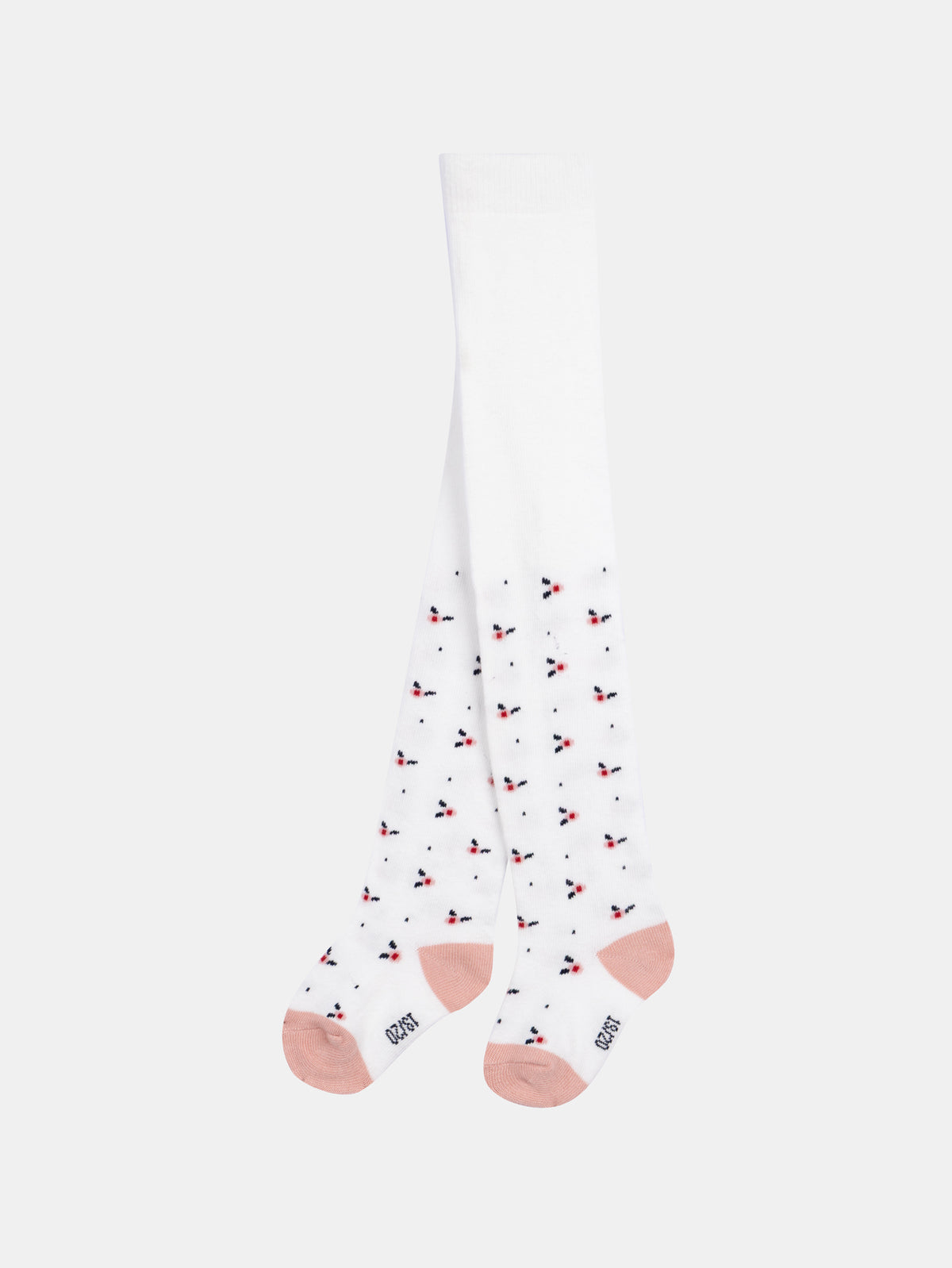 Collant rose à motif fleurs pour bébé fille