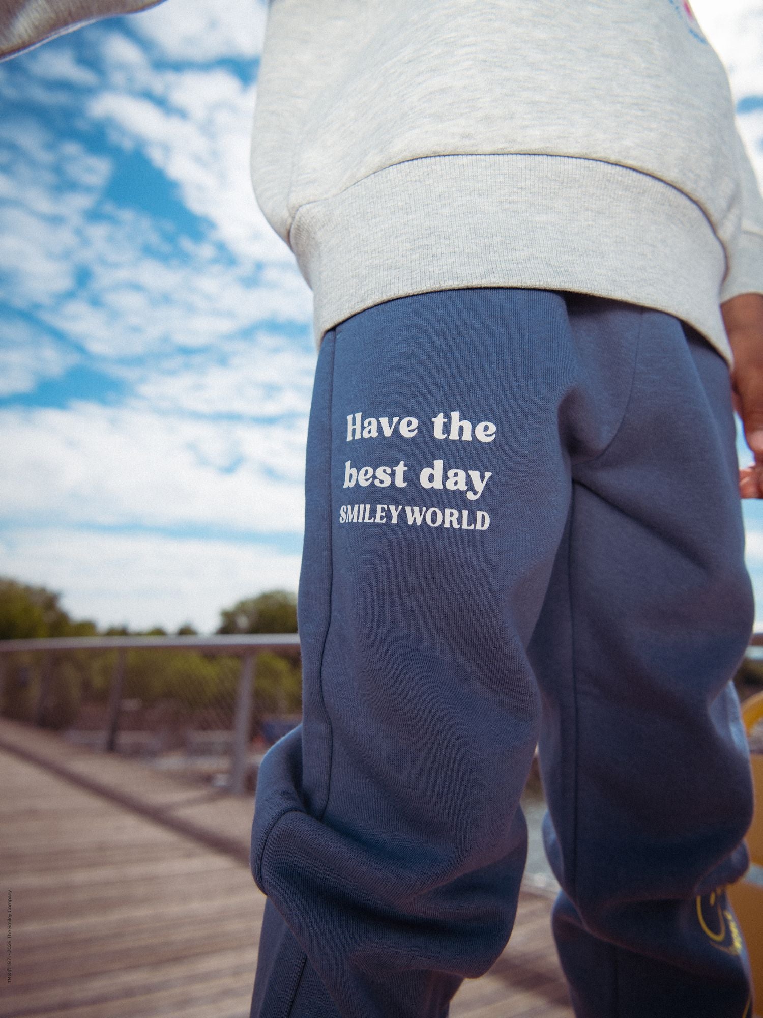 Jogging bleu à imprimé SMILEYWORLD pour garçon