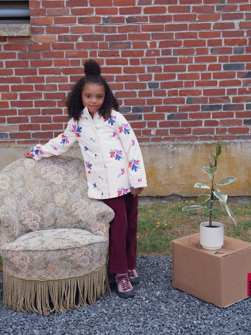 Imperméable à imprimé oiseaux pour fille