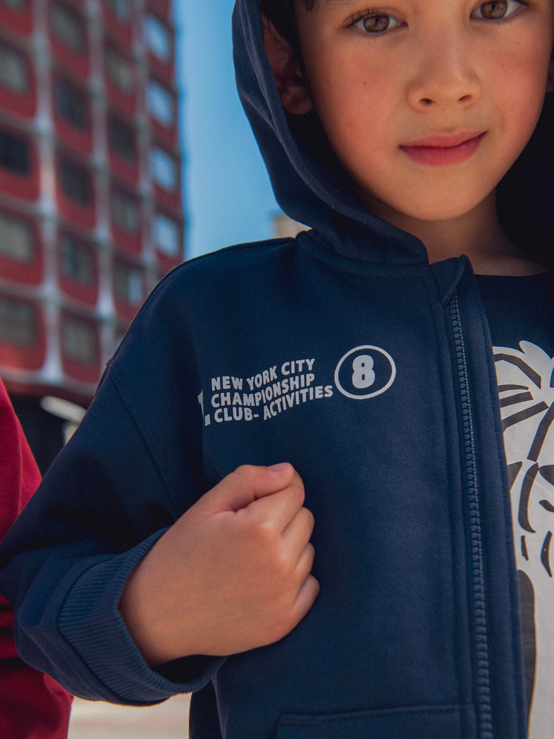Haut de jogging bleu foncé pour garçon