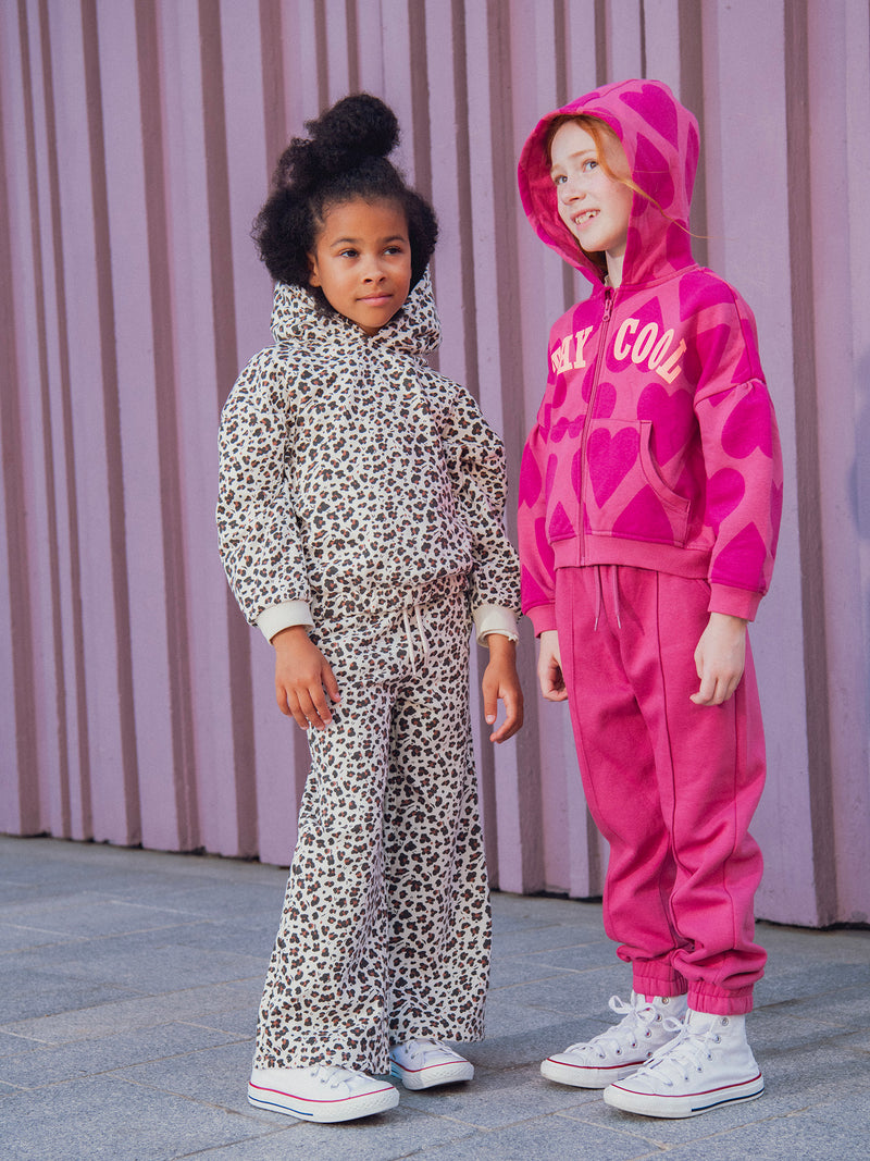 Bas de jogging imprimé léopard pour fille