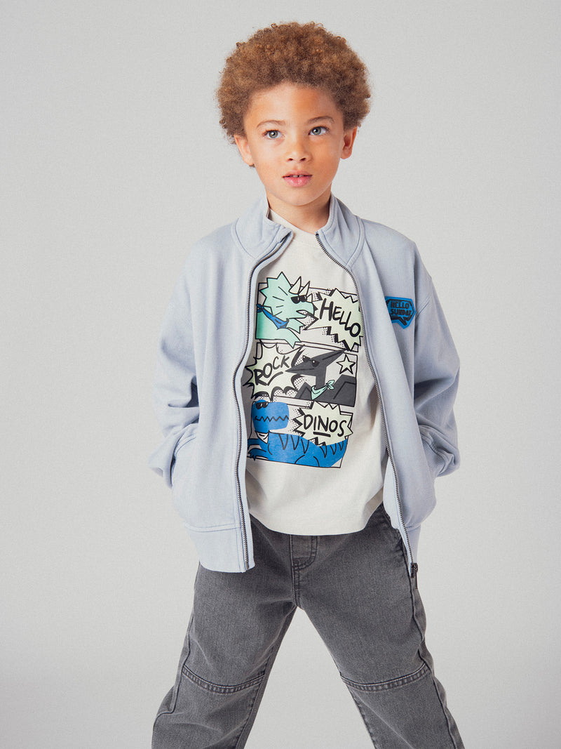Gilet bleu zippé pour garçon