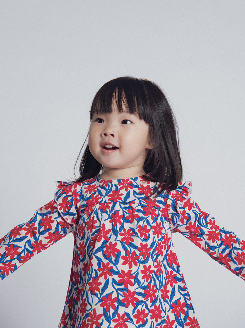 Ensemble tunique fleurie et legging pour bébé fille