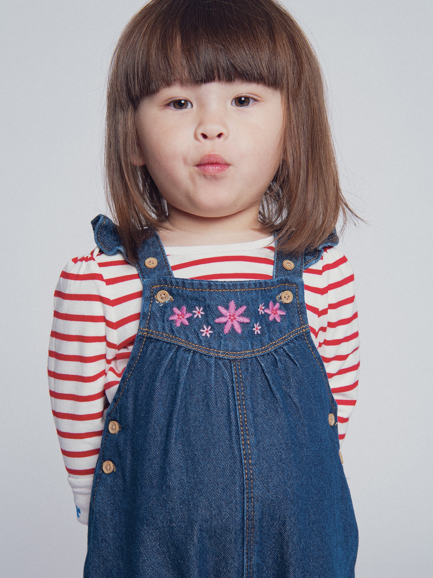 Tee-shirt réversible écru et rayé  "ARTY SCHOOL" pour bébé fille