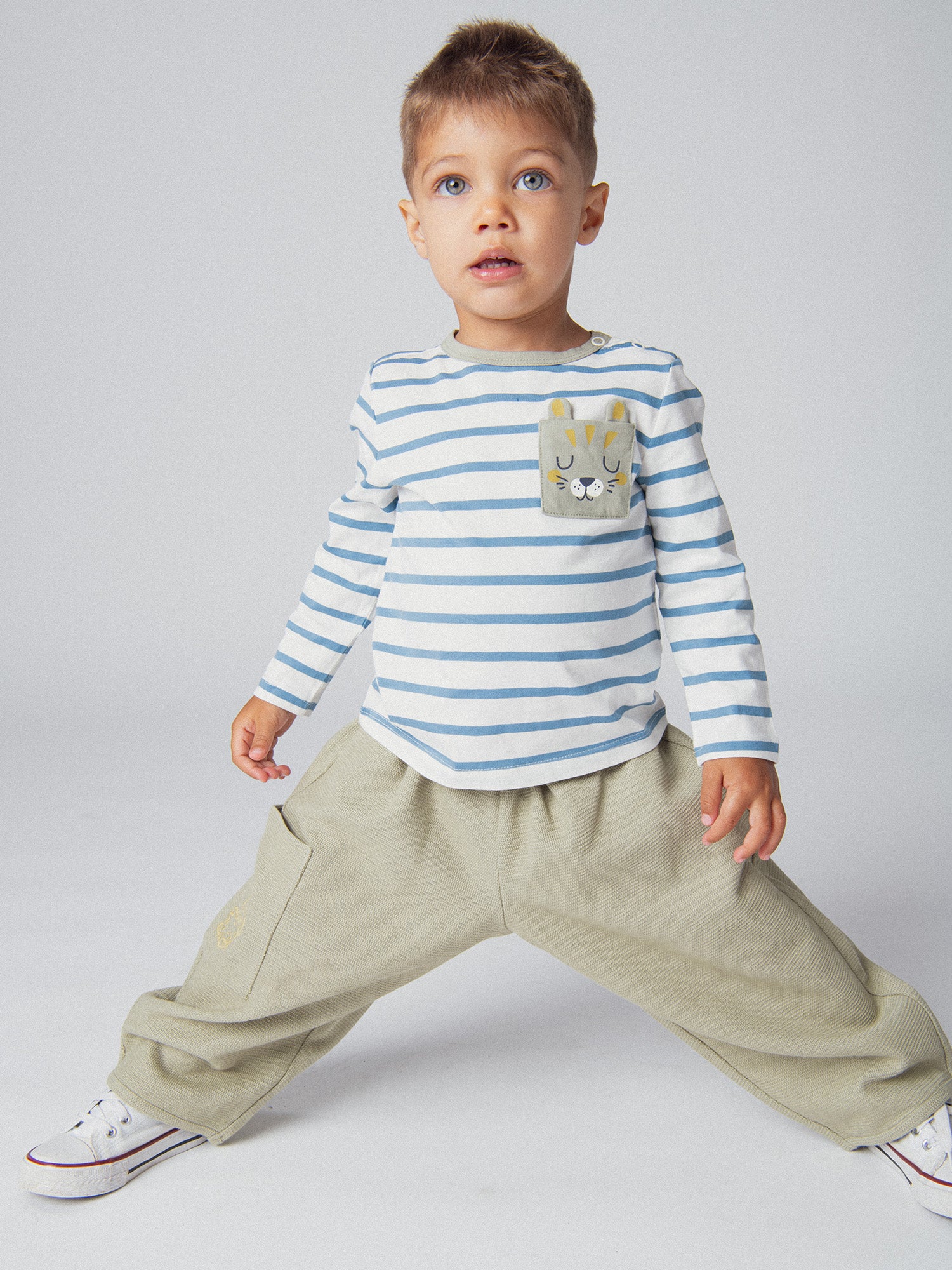 Pantalon vert "Wild Campus" pour bébé garçon