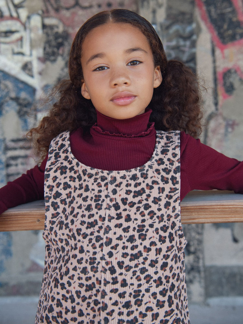 Robe à imprimé léopard pour fille