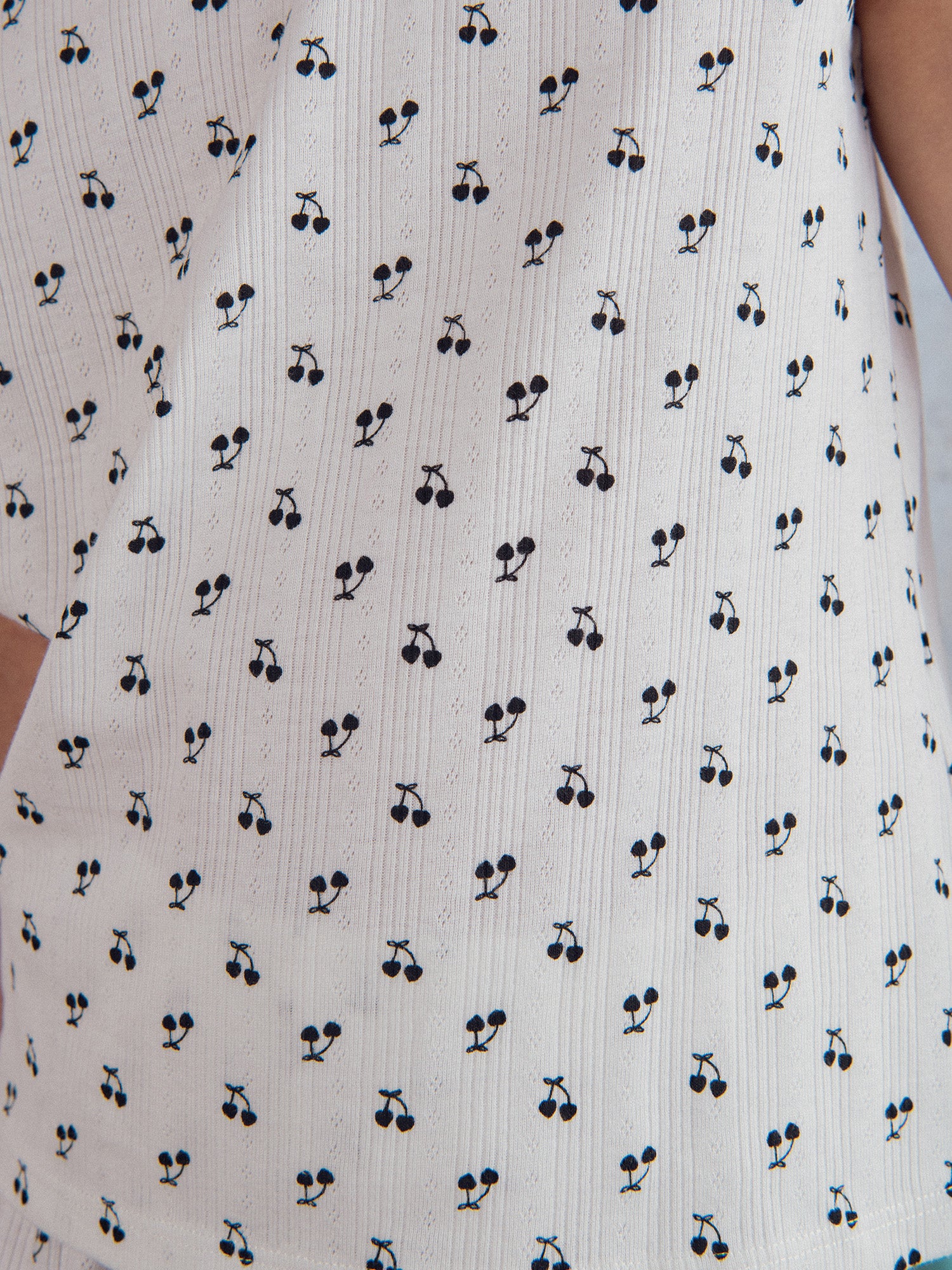 Pyjama court  imprimé "CERISE" pour enfant fille